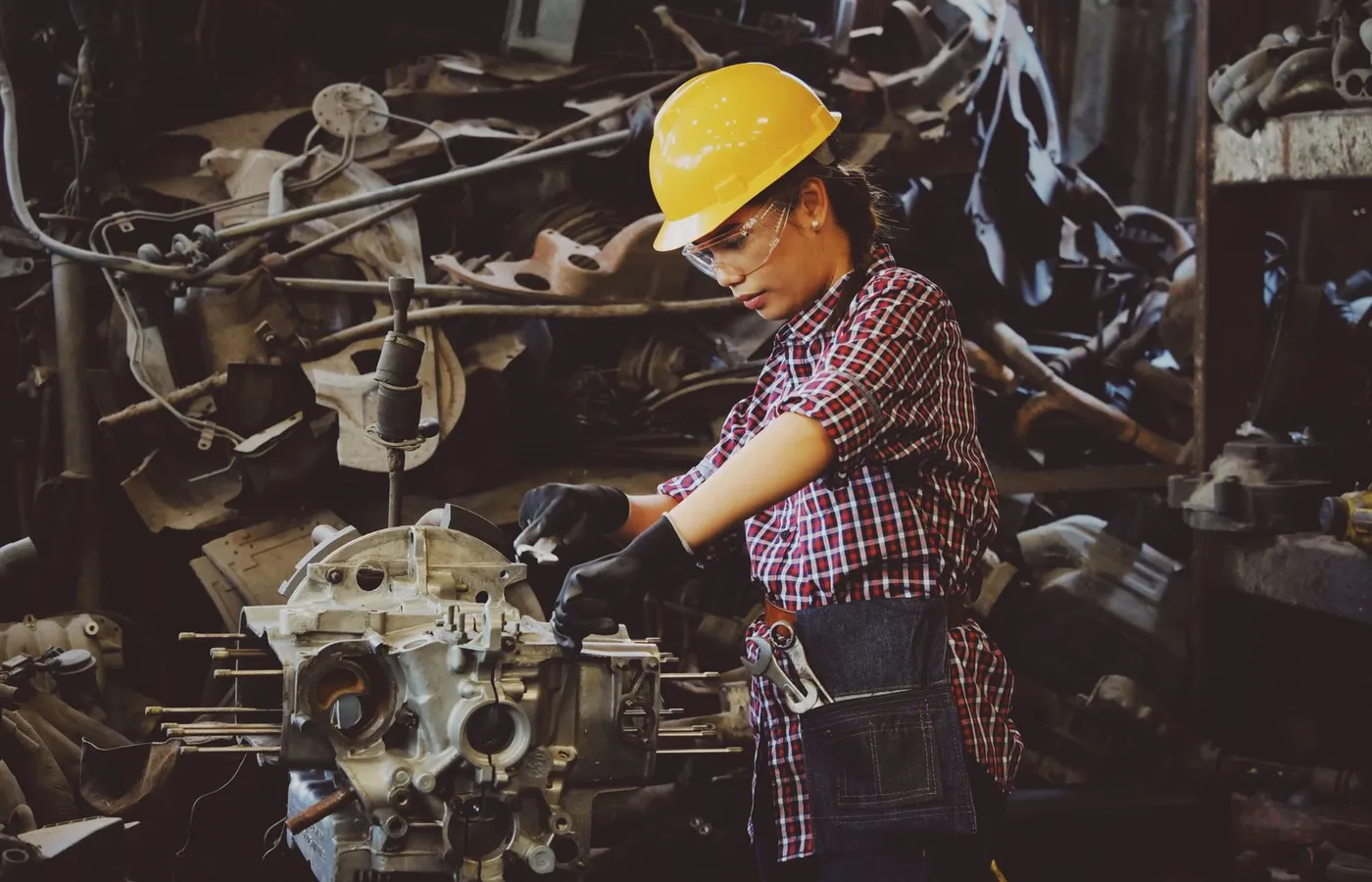 Placeholder image (Pexels): a workshop floor with machinery. Client photography to follow.